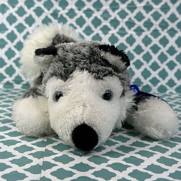 Vintage Aurora Flopsie Wolf 12" Plush Stuffed Animal Alaska 2004 - Picture 7 of 9